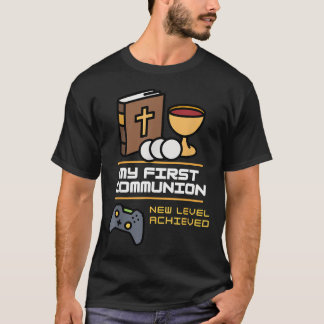T-shirt Ma 1ère Première Communion 2026 Garçons Filles Jeu