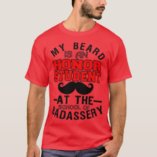 T-shirt Ma Barbe Est Une Étudiante Honneur À L'École 2