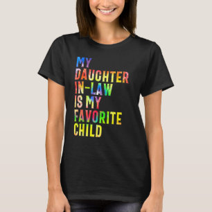 T-shirt Ma belle-fille est mon enfant préféré Maman le