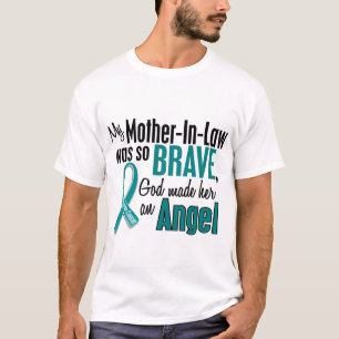 T-shirt Ma belle-mère est un Cancer ovarien de l'ange 1