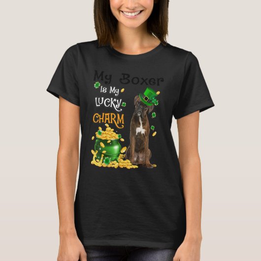 T-shirt Ma Boxère BRINDLE Est Mon Chic Chic Chic Chic Chie (Devant)