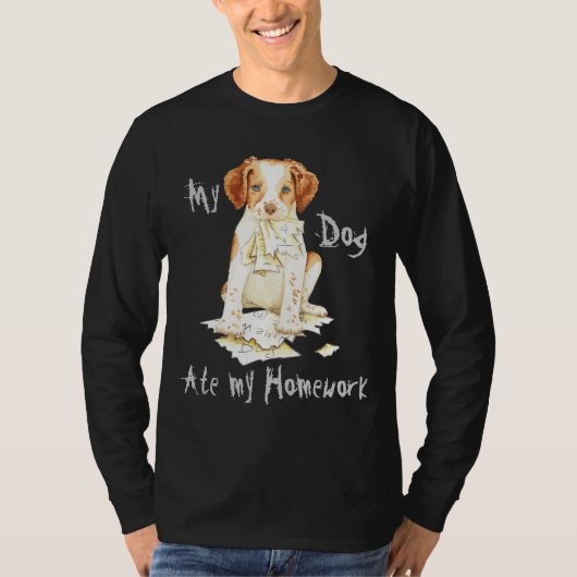 T-shirt Ma Brittany Mange Mes devoirs (Devant)