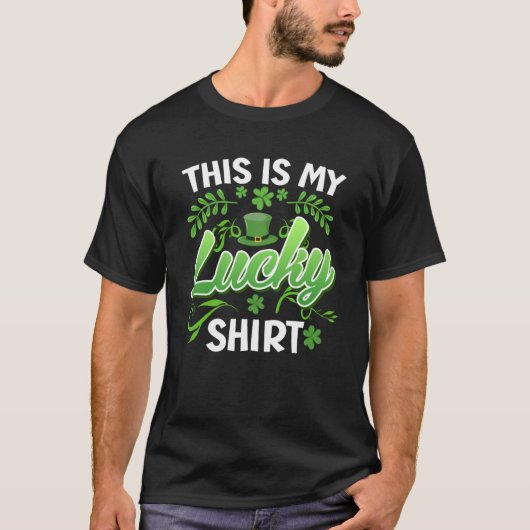 T-shirt Ma chance charme St Patrick's Day (Devant)