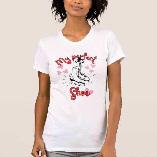 T-shirt Ma chaussure parfaite pour le snowboard. (Devant)
