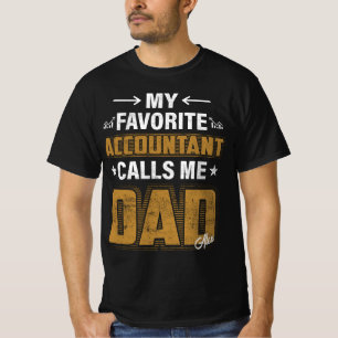 T-shirt Ma chemise comptable préférée avec nom customisé