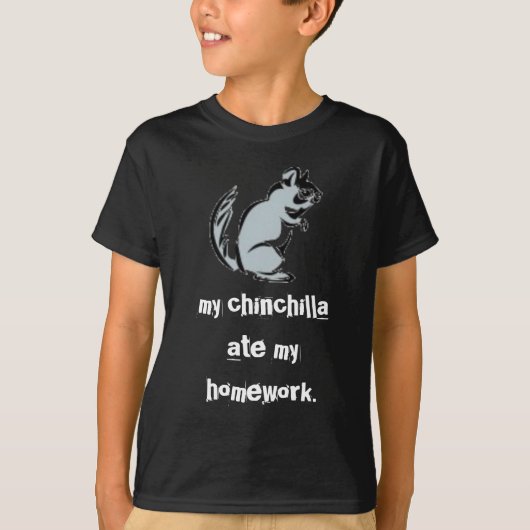T-shirt Ma chemise de chinchilla (Devant)