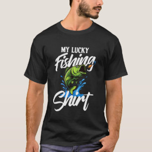 T-shirt Ma Chemise de Pêche Chanceuse - Pêcheur Pêcheur Pê