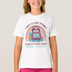 T-shirt Ma chemise de première manche mignonne paresse per