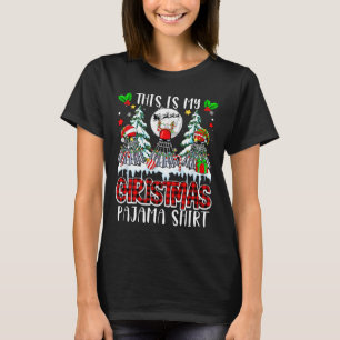 T-shirt Ma chemise de pyjama de Noël Équipement de badmint