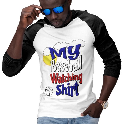 T-shirt Ma Chemise de Regard de Baseball