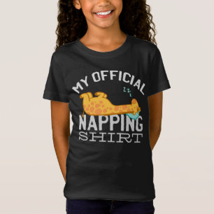 T-Shirt Ma chemise de sieste officielle - Giraffe endormie