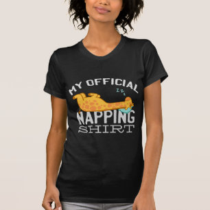 T-shirt Ma chemise de sieste officielle - Giraffe endormie