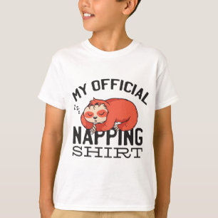 T-shirt Ma chemise de sieste officielle - Lazy sombrer Slo