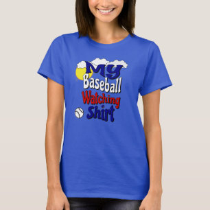 T-shirt Ma chemise d'observation de base-ball