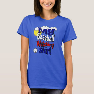 T-shirt Ma chemise d'observation de base-ball
