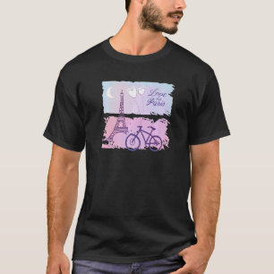 T-shirt Ma Chérie Paris I Love Paris Tour Eiffel France