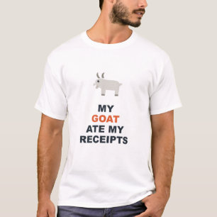 T-shirt Ma chèvre a mangé mes reçus
