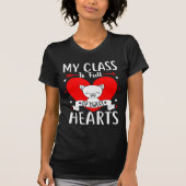 T-shirt Ma Classe Est Pleine De Coeurs Sucrés Valentine (Devant)