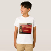 T-shirt Ma Corvette rouge (Devant entier)