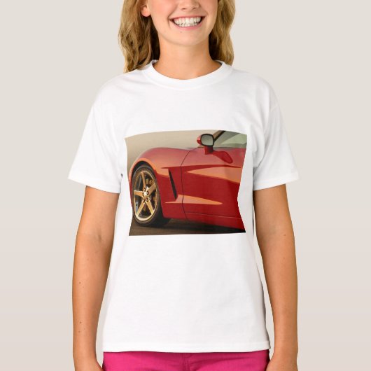 T-shirt Ma Corvette rouge (Devant)