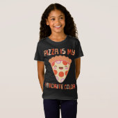 T-Shirt Ma Couleur Favorite Est Pizza Funny Pepperoni Slic (Devant entier)