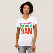 T-shirt ma couleur préférée est jambon (Devant entier)