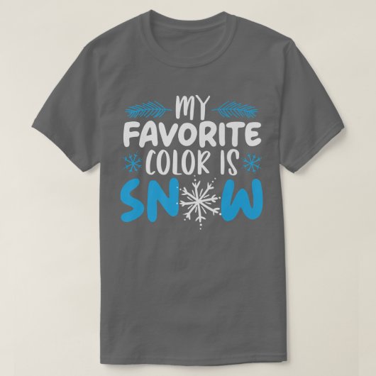 T-shirt Ma Couleur Préférée Est La Saison D'Hiver De L'Ama (Design devant)