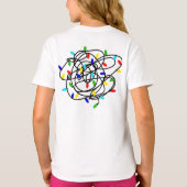 T-shirt Ma couleur préférée est les lumières de Noël (Dos)