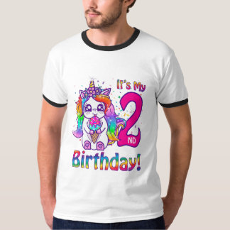 T-shirt Ma crème glacée pour le 2e anniversaire