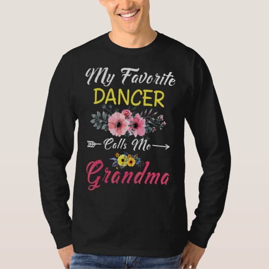 T-shirt Ma danseuse préférée m'appelle mère des fleurs de (Devant)