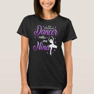 T-shirt Ma danseuse préférée m'appelle Nina Dance Grand