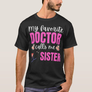 T-shirt Ma doctoresse préférée m'appelle Sœur Fleurs Mères