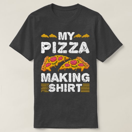 T-shirt Ma fabrication de pizza (Design devant)