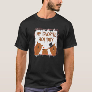 T-shirt Ma famille de marmottes préférées pour vacances 20