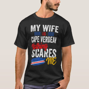 T-shirt Ma femme est cap-verdienne Drapeau du patrimoine d