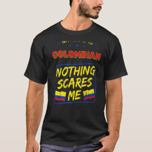 T-shirt Ma Femme Est Colombienne, République De Colombie,