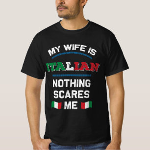 T-shirt Ma femme est italienne Italie République Italie It