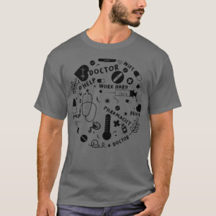 T-SHIRT MA FEMME EST MÈRE ET MÉDECIN 1