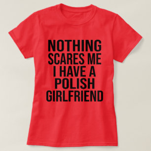 T-shirt Ma Femme Est Polonaise Rien Ne Me Fait Peur Mari