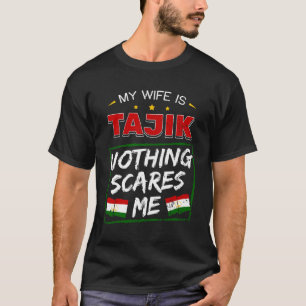 T-shirt Ma Femme Est Tadjik Racines République Du Tadjikis