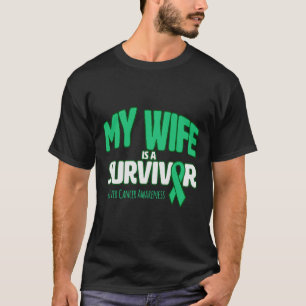 T-shirt Ma femme est une survivante Sensibilisation au can