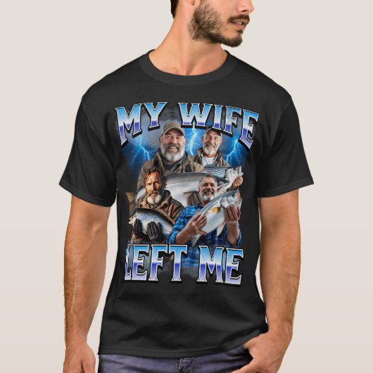 T-shirt Ma femme m'a quitté (Devant)