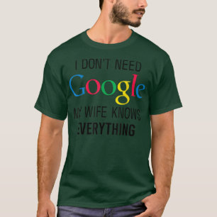 T-shirt Ma femme sait tout Mari drôle Papa Marié