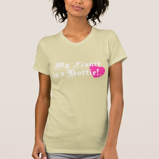 T-shirt Ma fiance est une cravate (Devant)