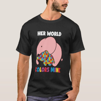 T-shirt Ma fierté mère fille filles autistes autisme Awa