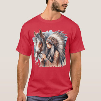 T-shirt Ma fille amie du cheval