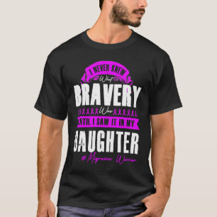 T-shirt Ma FILLE DE BRAVOURE Guerrière de la migraine