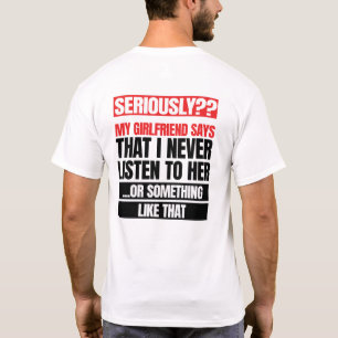 T-shirt Ma Fille Dit Que Les Hommes Sont Blancs