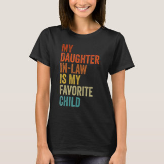 T-shirt Ma fille en droit est mon père préféré enfant dans