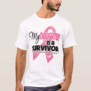 T-shirt Ma fille est une survivante - cancer du sein